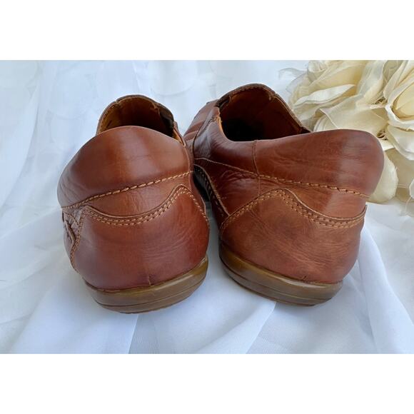 Pikolinos Brown Leather Driving shoes Slip On Loafers Men's 45 US 11-11.5 Spain - Picture 5 of 11